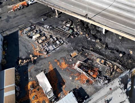 Company leasing site of 10 Freeway fire hadn’t paid rent in more than a year, illegally subleased spaces